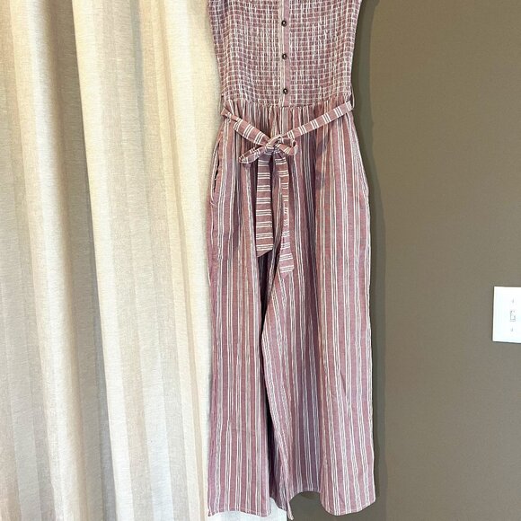 Altar'd State Pants - NWOT, Altar'd State Women's Purply/Mauve Striped Jumpsuit, Size Medium
